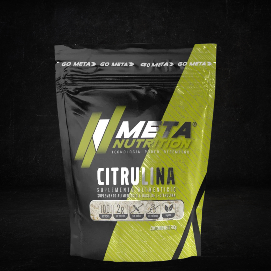 CITRULINA DE ALTA PUREZA, META NUTRITION, 200grs.